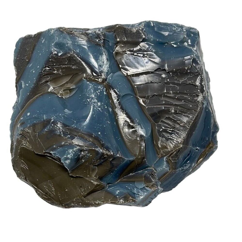 Federal Blue Gray Art Glass Cullet‎ Multicolor Slag #5M84